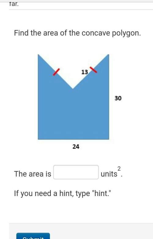 Find the area of the concave polygon.&nbsp;