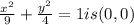 \frac{x^{2}}{9}+\frac{y^{2}}{4}=1 is (0, 0)