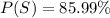 P(S)=85.99\%