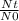 \frac{Nt}{N0}