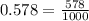 0.578=\frac{578}{1000}