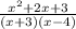 \frac{x^{2}+2x+3}{(x+3)(x-4)}