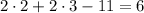 2\cdot2+2\cdot3\cdoty-11\cdoty=6