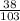 \frac{38}{103}