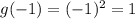 g(-1)=(-1)^2=1