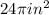 24 \pi in^2