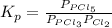 K_{p} = \frac{P_{PCl_{5}}}{P_{PCl_{3}}P_{Cl_{2}}}