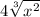 4 \sqrt[3]{x^{2}}