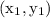 \left(\mathrm{x}_{1}, \mathrm{y}_{1}\right)