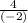 \frac{4}{(-2)}