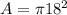 A = \pi 18^{2}