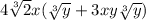 4\sqrt[3]{2}x(\sqrt[3]{y}+3xy\sqrt[3]{y} )