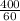 \frac{400}{60}