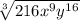 \sqrt[3]{216 {x}^{9}  {y}^{16} }