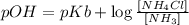 pOH=pKb+\log \frac{[NH_4Cl]}{[NH_3]}