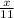 \frac{x}{11}