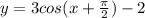 y=3cos(x+\frac{\pi}{2})-2