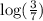 \log(\frac{3}{7})