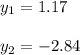 y_1=1.17\\\\y_2=-2.84