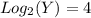 Log_{2} (Y)=4