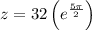 z=32\left ( e^{\frac{5\pi }{2}}\right )