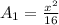 A_1=\frac{x^{2}}{16}