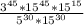 \frac{3^{45}*15^{45}*15^{15}}{5^{30}*15^{30}}