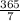 \frac{365}{7}