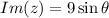 Im(z)=9\sin \theta