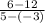 \frac{6-12}{5- (-3)}