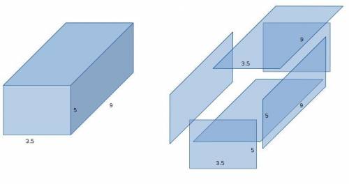 What is the surface area of the rectangular prism?