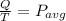 \frac{Q}{T}=P_{avg}