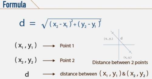 What is the distance between (4,-7) and (-5, -7)?
