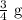 \frac{3}{4}\textrm{ g}