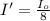 I' = \frac{I_{o}}{8}