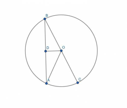 Prove:  if a chord of a circle makes an angle of 30° with a diameter, prove that the distance from t