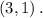 \left( {3,1} \right).