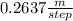 0.2637\frac{m}{step}