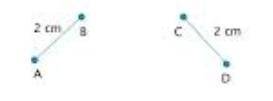 (apexvs) if two line segments have the same length, which of the following must be true?  a. they sh