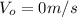 V_{o}=0 m/s