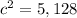 c^{2} =5,128