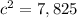 c^{2} =7,825