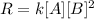 R=k[A][B]^2