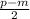 \frac{p-m}{2}