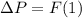 \Delta P = F(1)