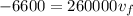 -6600=260000v_f