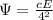 \Psi = \frac{cE}{4\pir^2}