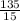 \frac{135}{15}