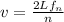 v=\frac{2Lf_n}{n}