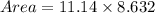 Area=11.14\times 8.632